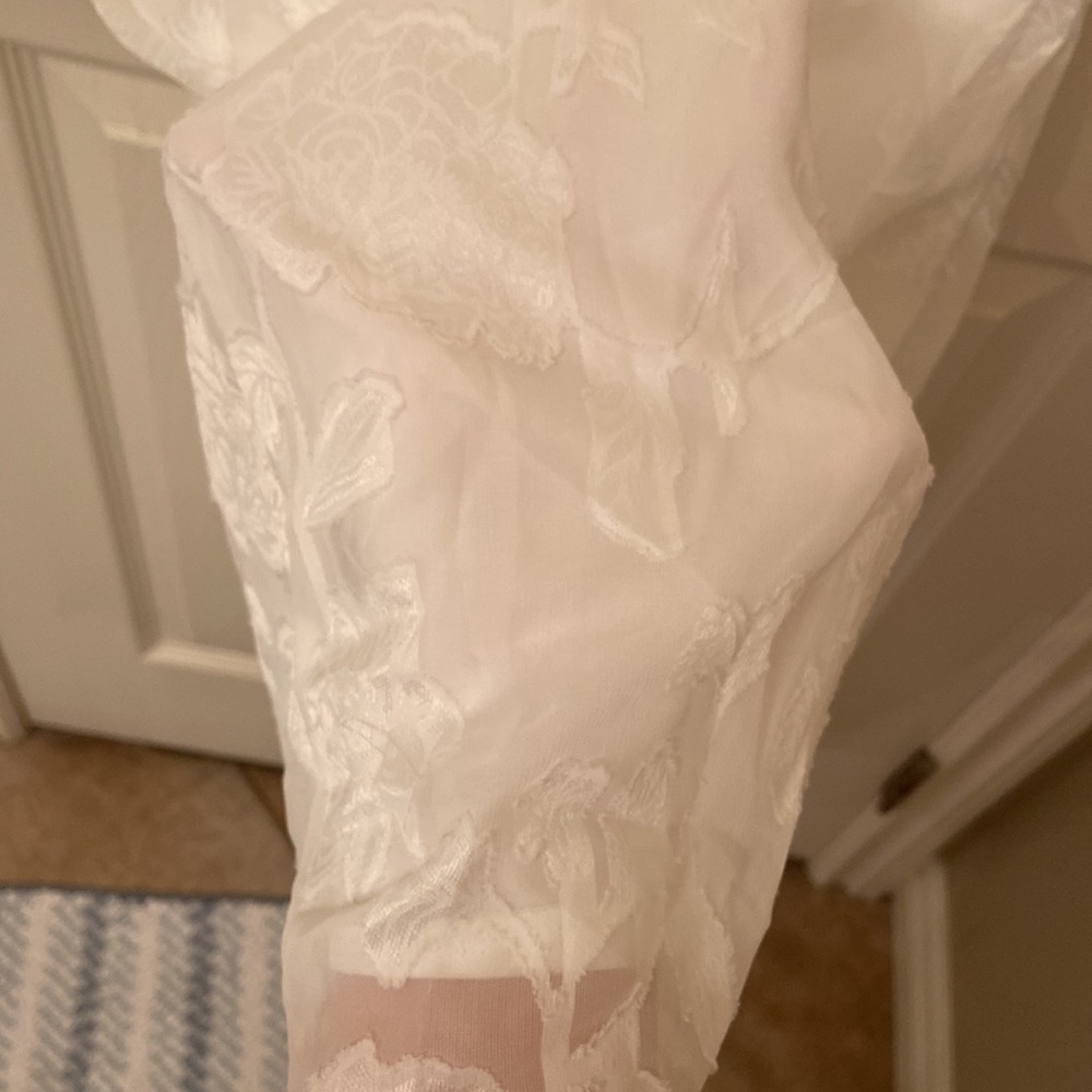 shein white floral dress - Picture 5 of 5